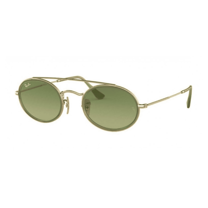 Lentes de sol RB3847N 91224M Oval Double Bridge Verde Degradado