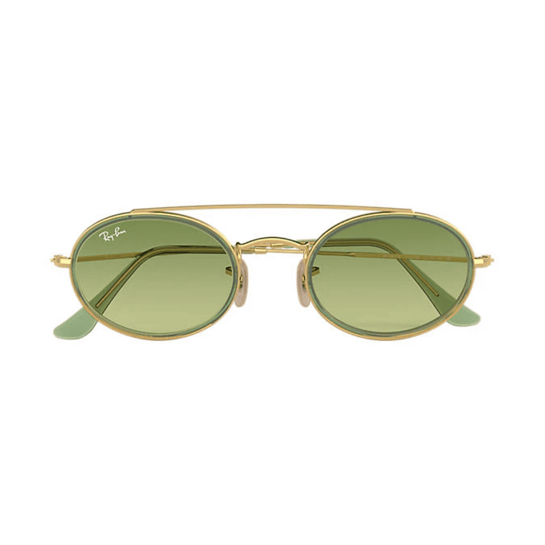 Lentes de sol RB3847N 91224M Oval Double Bridge Verde Degradado - vista 2