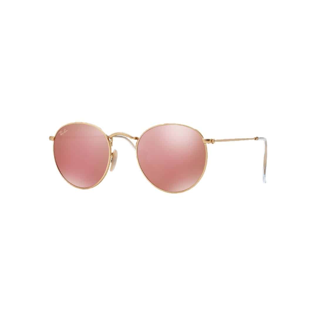 Rb3447 112/z2 Round Metal Rosa Espejo Dorado