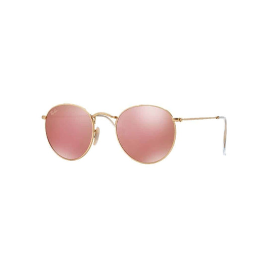 Ray-Ban RB3447 112/Z2 Round Metal Rosa Espejo Dorado