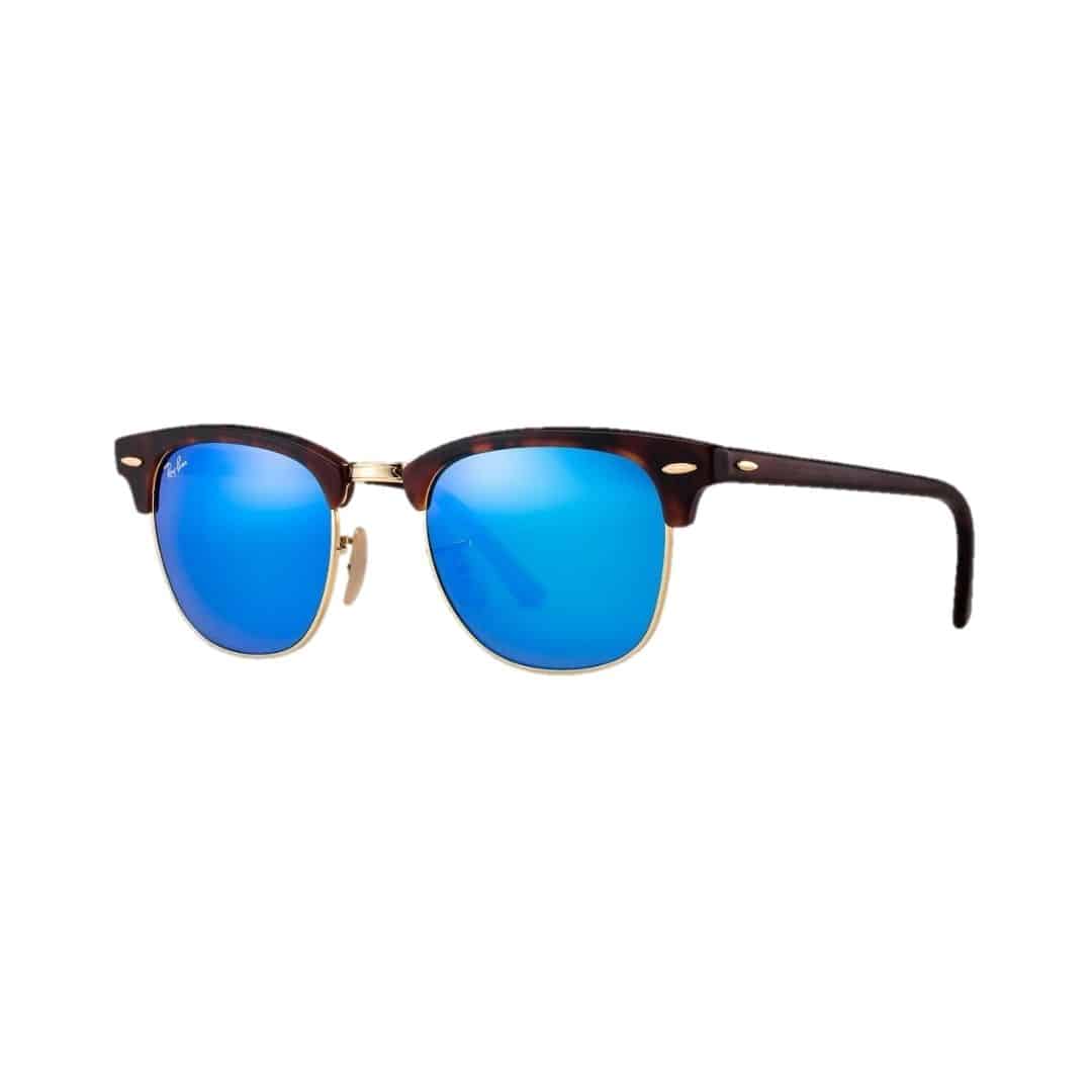 Ray-Ban RB3016 114517 Clubmaster Azul Espejo Carey Icon