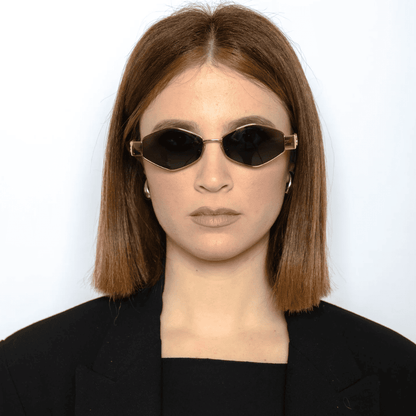 Lentes de sol CL40254U 30N Geometric Shape Gold Black