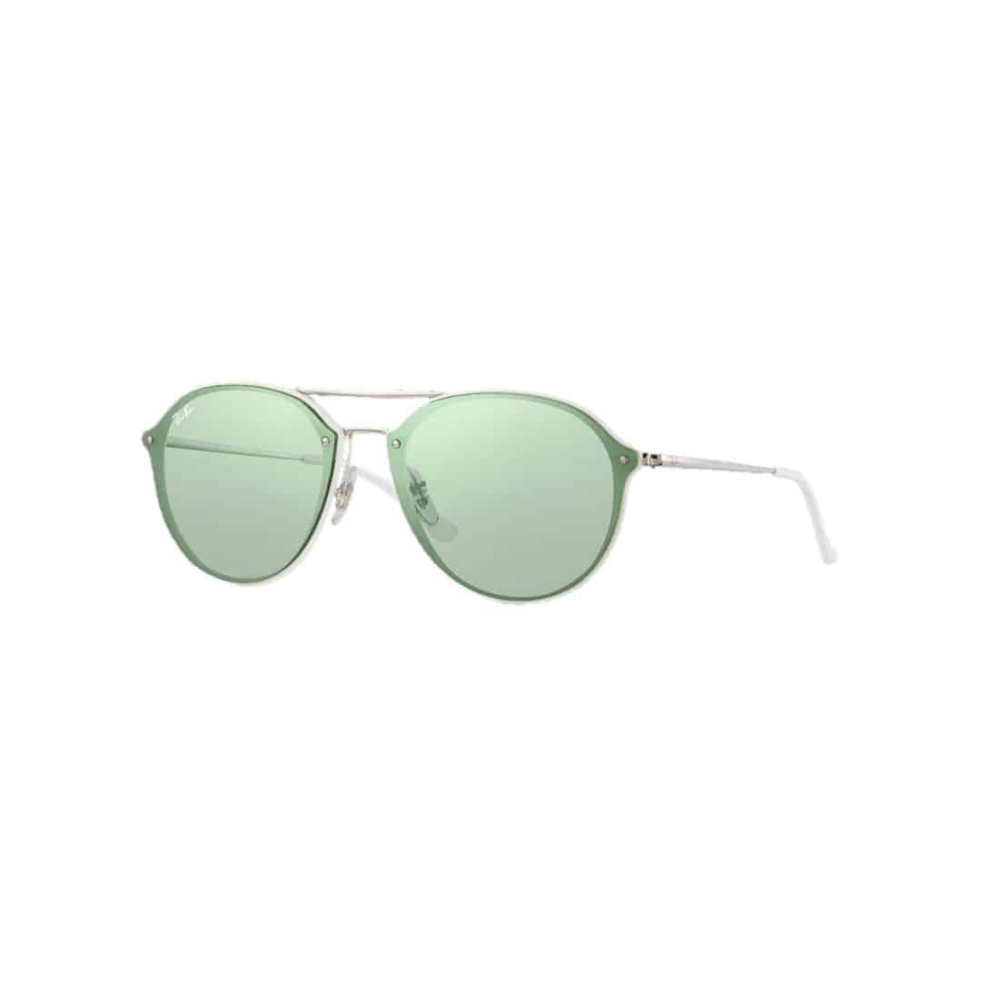 Lentes de sol Rb4292n 671/30 Aviator Blaze Double Bridge Espejo Plateado