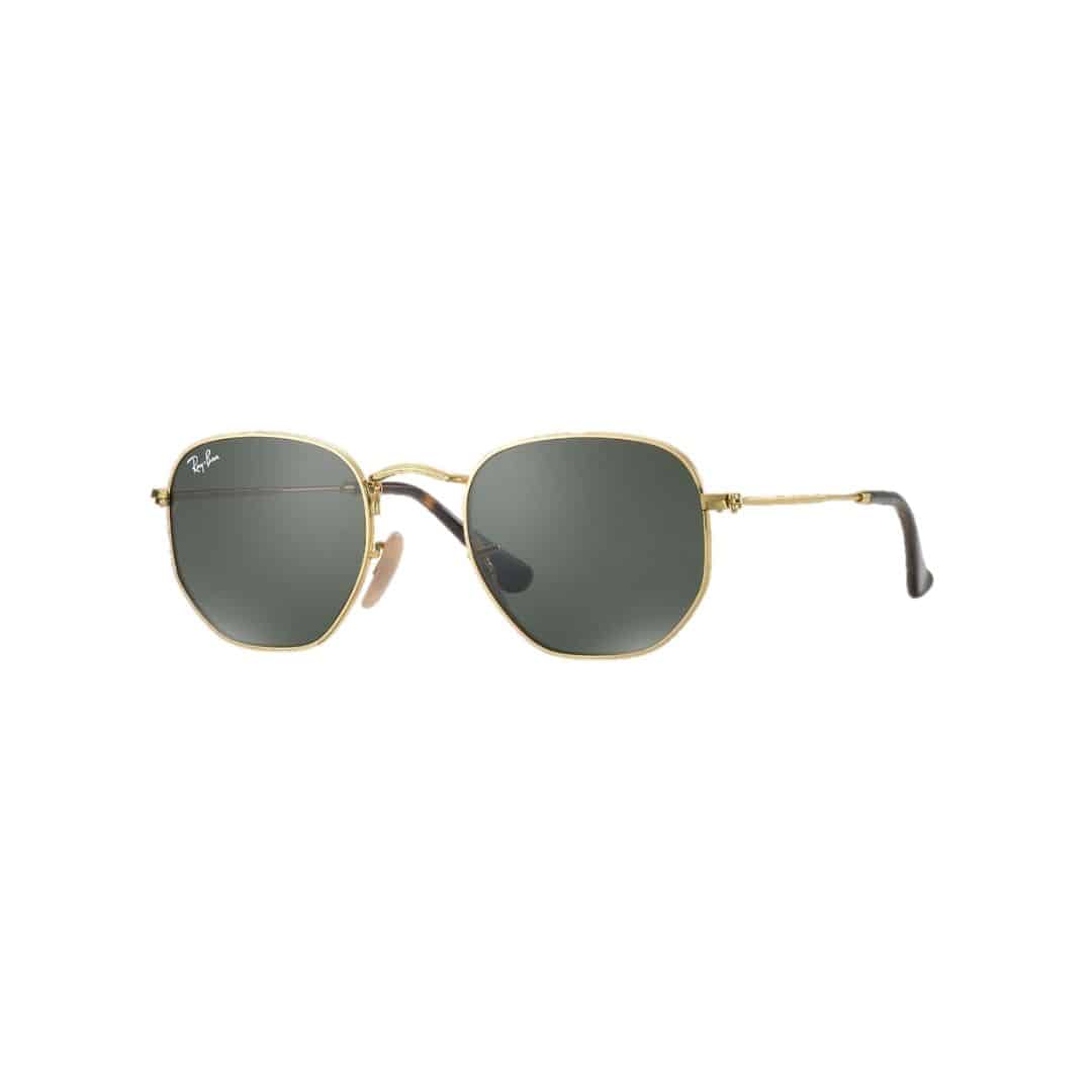 Lentes de sol Rb3548n 001 Hexagonal Flat G-15 Dorado Clásico