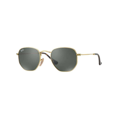 Lentes de sol Rb3548n 001 Hexagonal Flat G-15 Dorado Clásico