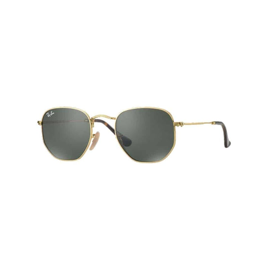 Lentes de sol Rb3548n 001 Hexagonal Flat G-15 Dorado Clásico