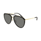 Lentes de sol GG0672S 001 New Aviator Negro Dorado