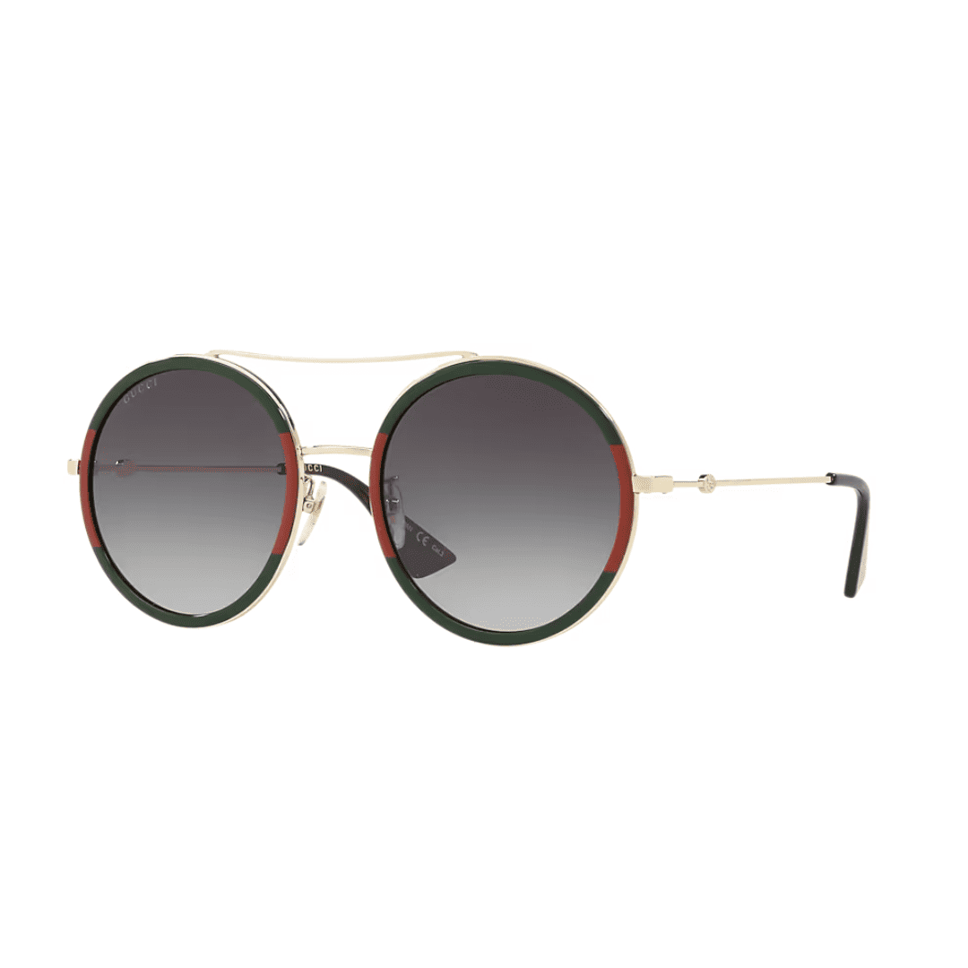 Lentes de sol GG0061S 003 Round Double Bridge Gris