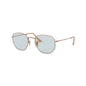 Lentes de sol Rb3548n 91310y Hexagonal Flat Azul Transparente Evolve