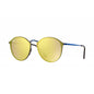 Lentes de sol RB3574N 90387J Round Metal Blaze Amarillo Azul