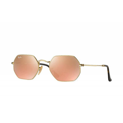 Lentes de sol RB3556N 001/Z2 Octagonal Flat Rosa Dorado