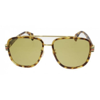 Lentes de sol GG0448S 005 Aviator Carey Cafe Ambar Acetato