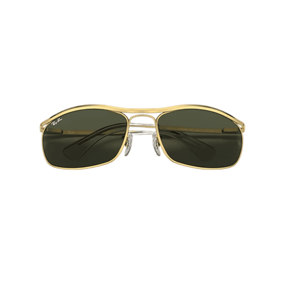 Lentes de sol RB3119 001 Olympian Negro G-15 Dorado Icon vista 2