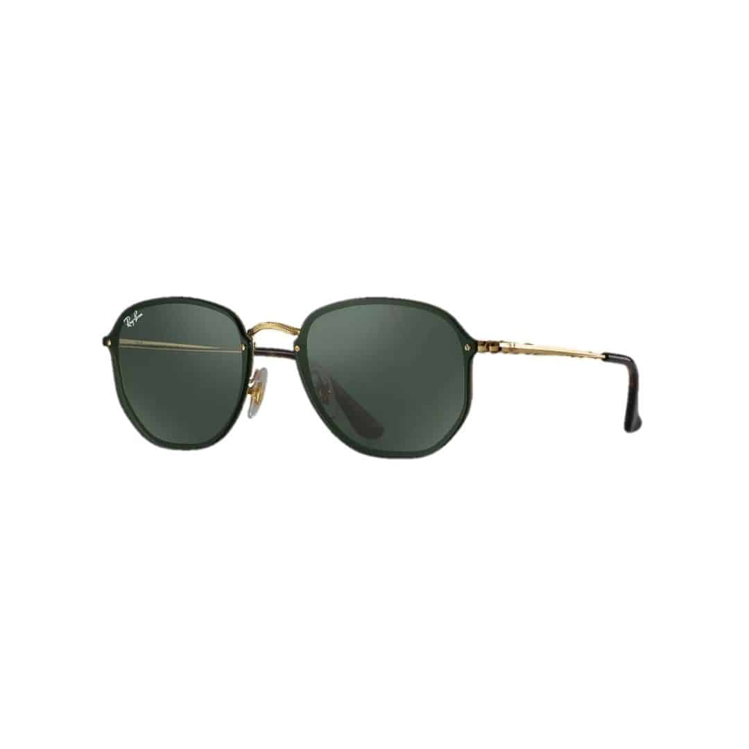 Lentes de sol Rb3579n 001/71 Hexagonal Blaze Negro G15 Dorado Icon