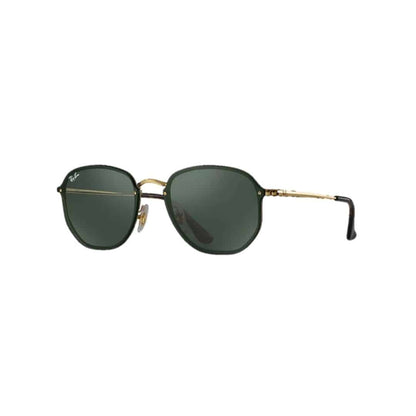 Lentes de sol Rb3579n 001/71 Hexagonal Blaze Negro G15 Dorado Icon