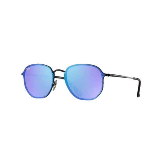 Lentes de sol Rb3579n 153/7v Hexagonal Blaze Azul Espejo Negro
