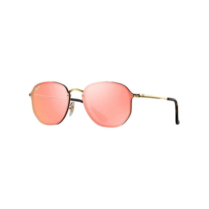 Lentes de sol Rb3579n 001/e4 Hexagonal Blaze Rosa Espejo Dorado