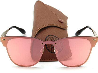 Rb3576n 043/e4 Clubmaster Blaze Rosa Espejo Dorado - vista 2