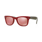Lentes de sol Rb2140 1243p2 Wayfarer Polarizado Ciruela Rojo Carey