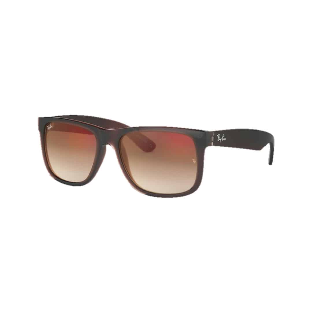 Lentes de sol Rb4165 714/s0 Justin Café Vino Degradado Espejo