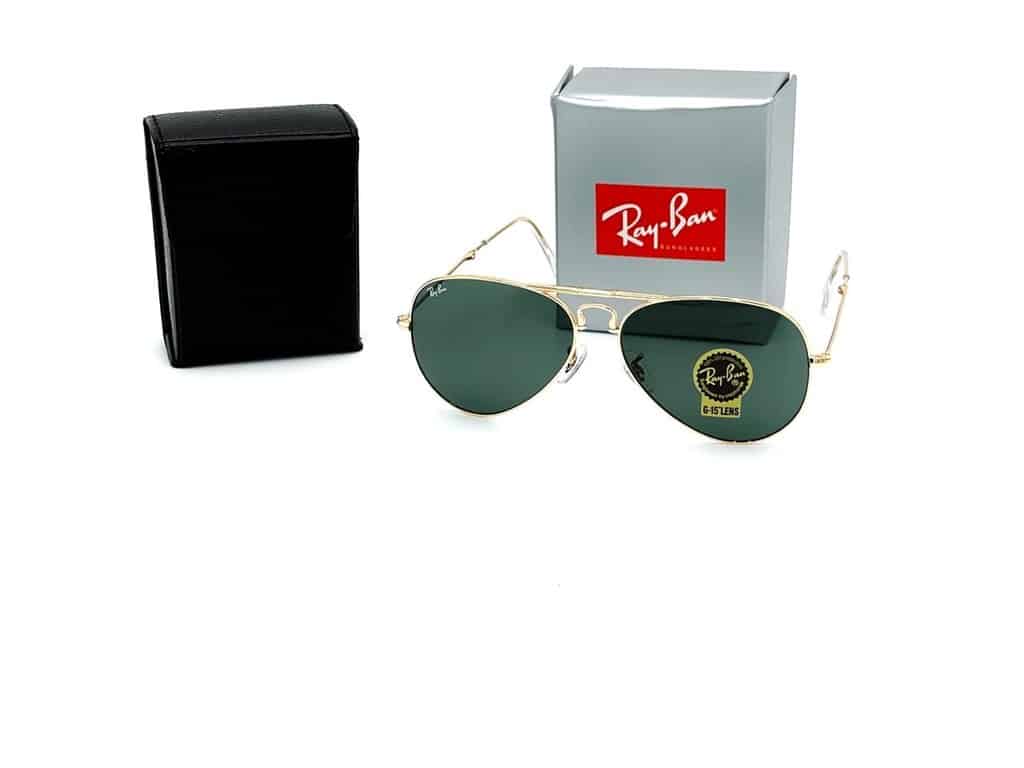Lentes de sol RB3479 Aviador Folding Dorado Verde G15 - vista 2