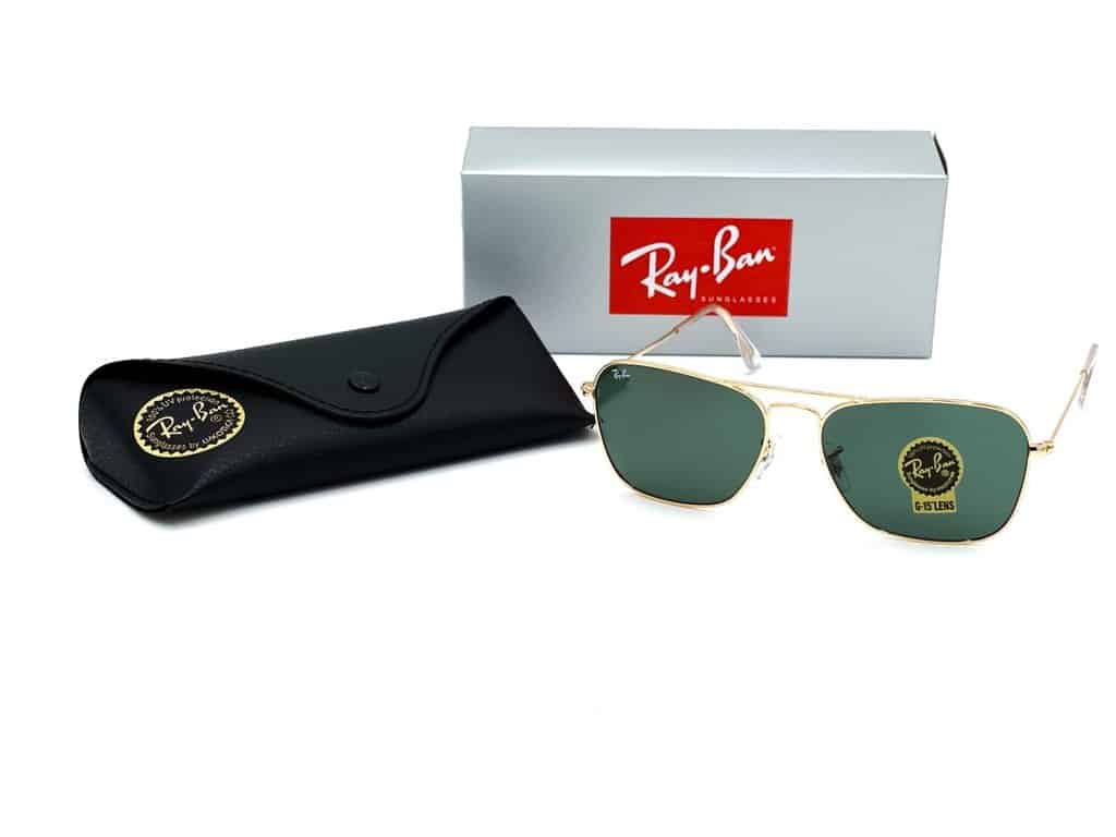 Lentes de sol RB3136 001 Caravan Dorado G-15 Clásico - vista 2