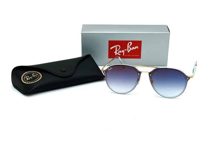 Lentes de sol RB4292N Aviator Blaze Double Bridge Dorado Azul Degradado - vista 2