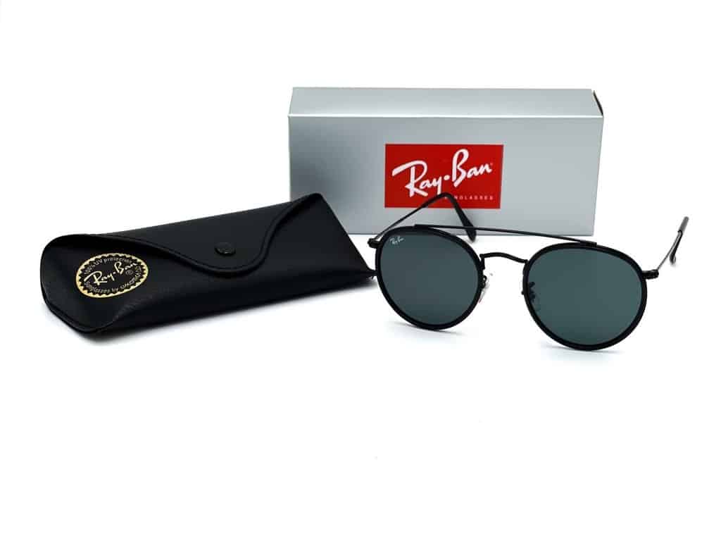 Ray-Ban RB3647N 002/R5 Round Double Bridge Negro - vista lateral