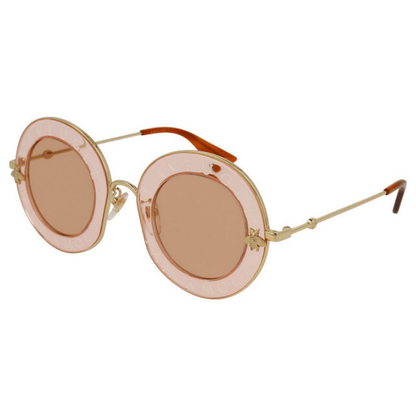 Lentes de sol GG0113S 004 Round L'aveugle Par Amour Rosa Transparente