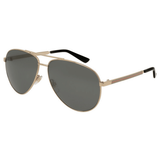 Lentes de sol GG0137S 002 Aviador Plata Espejo Dorado