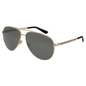 Lentes de sol GG0137S 002 Aviador Plata Espejo Dorado