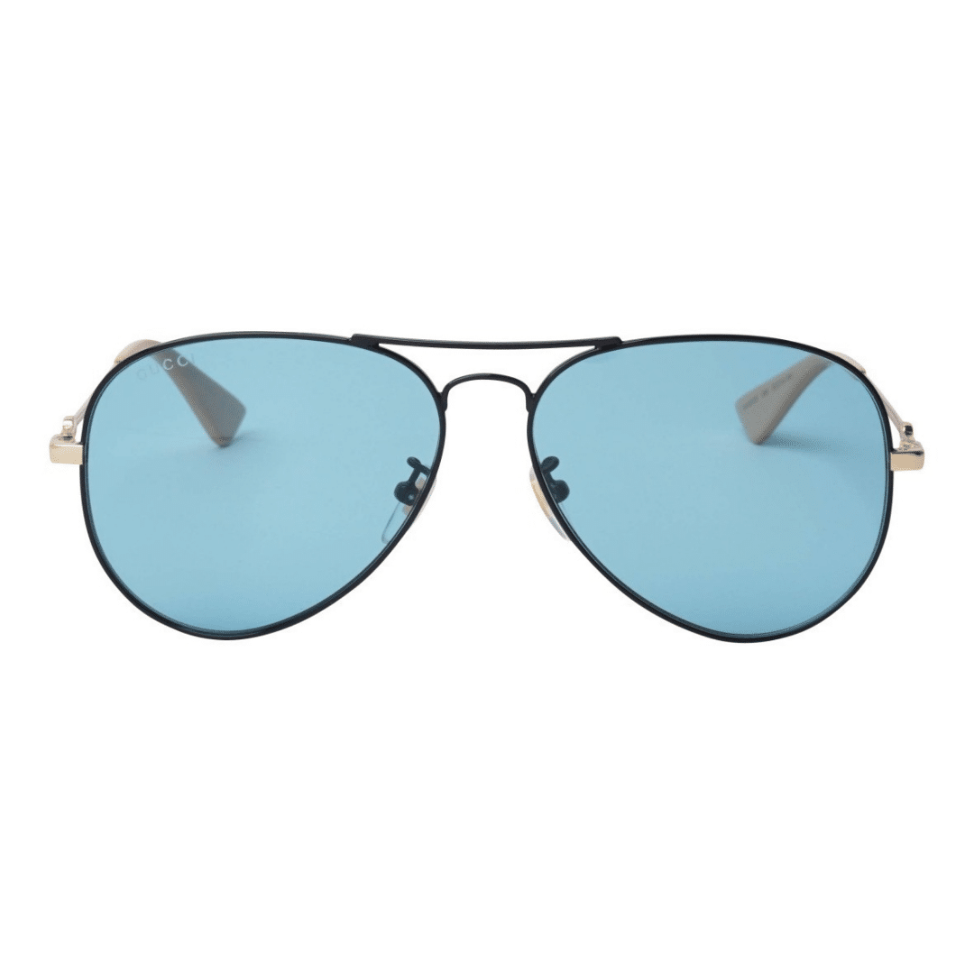 Lentes de sol GG0515S 005 Aviator Verde Transparente Negro