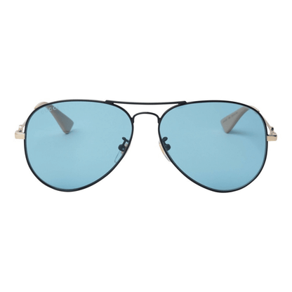 Lentes de sol GG0515S 005 Aviator Verde Transparente Negro