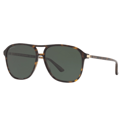 Lentes de sol GG0016S 007 Square Shape Carey Negro Acetato