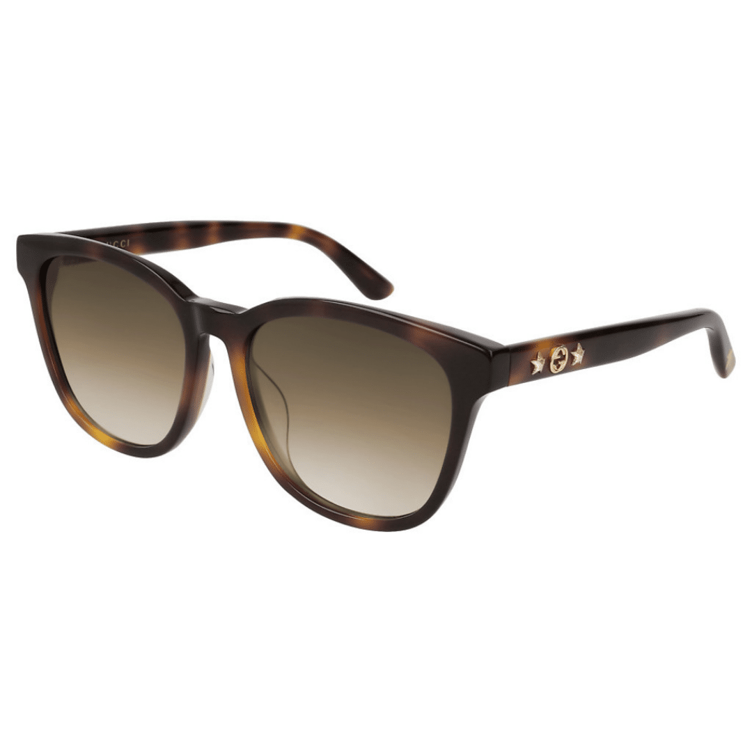 Lentes de sol GG0232SK 003 Square Carey Havana Degradado