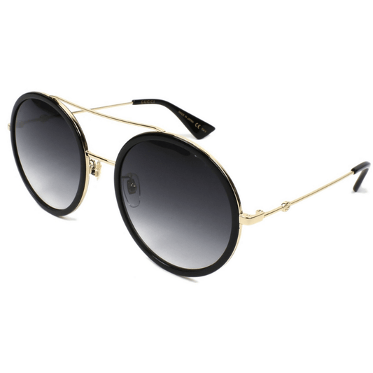 Lentes de sol GG0061S 001 Round Double Bridge Negro