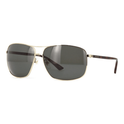 Lentes de sol GG0065SK 004 Aviador Gris Dorado Clasico