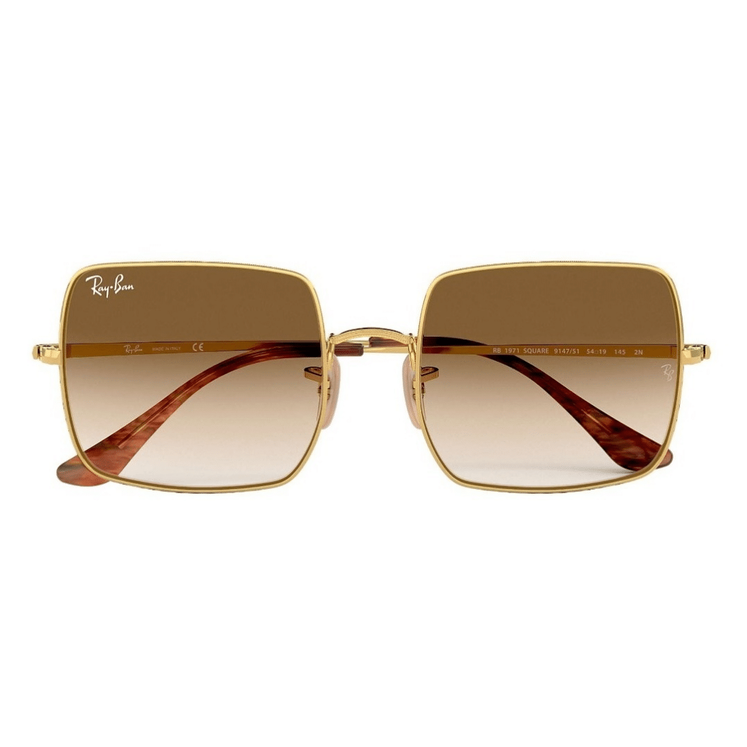 Lentes de sol RB1971 914751 Square Café Degradado Dorado - vista 3