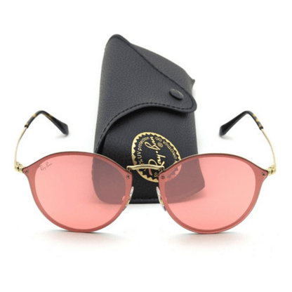Lentes de sol RB3574N 001/4E Round Metal Blaze Rosa Espejo Dorado - vista 2