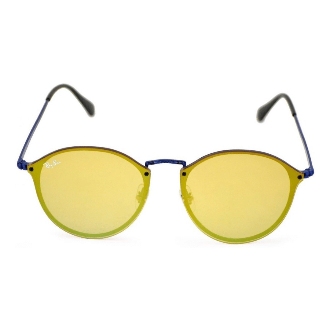 Lentes de sol RB3574N 90387J Round Metal Blaze Amarillo Azul - vista 2