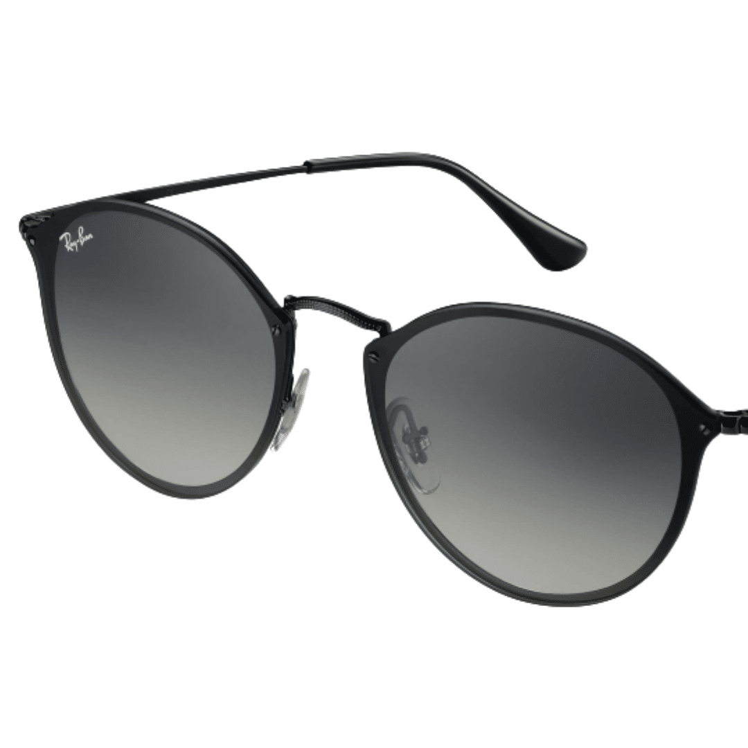 Lentes de sol RB3574N 153/11 Round Metal Blaze Negro Gris Degradado - vista 3