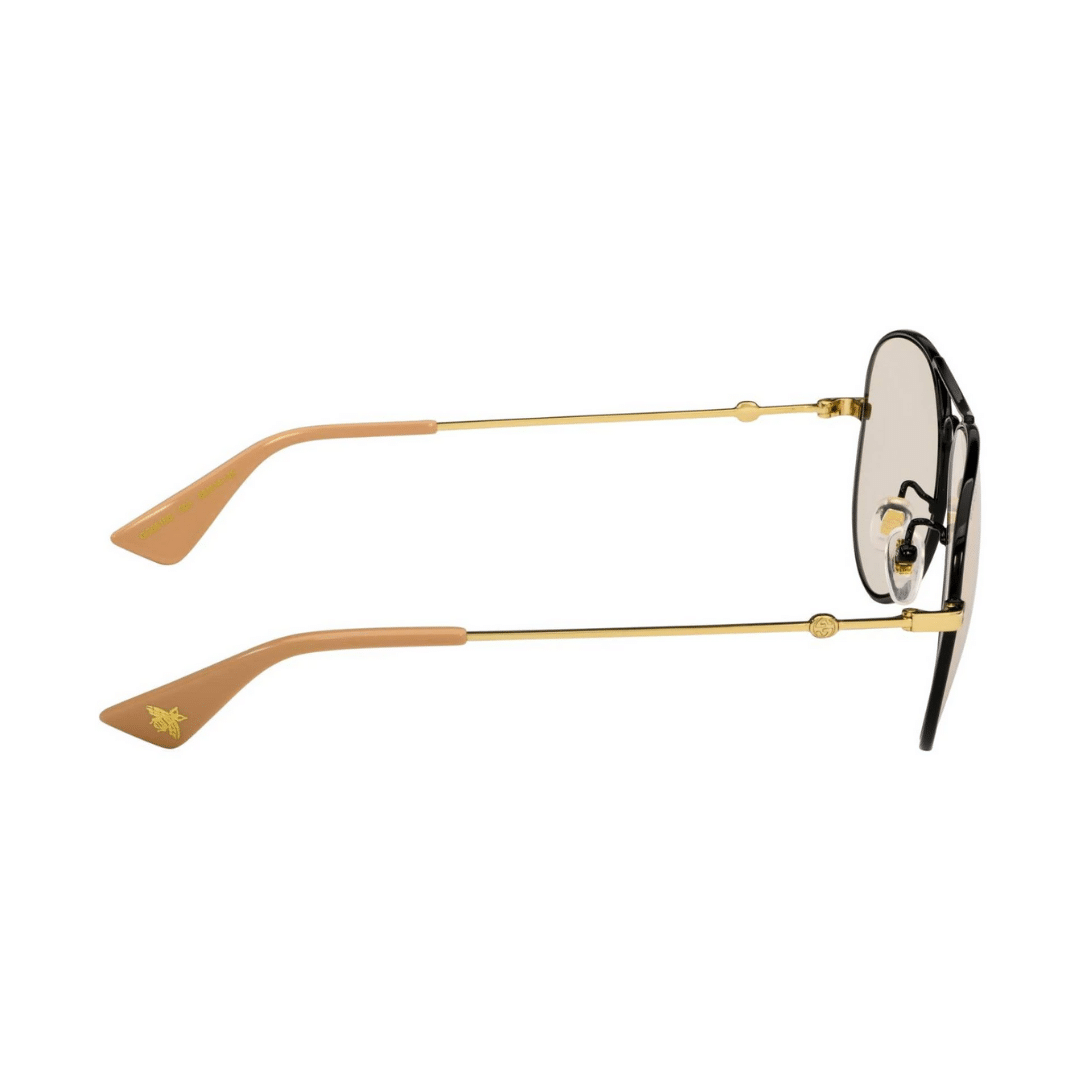 Lentes de sol GG0515S 003 Aviator Ambar Transparente Negro