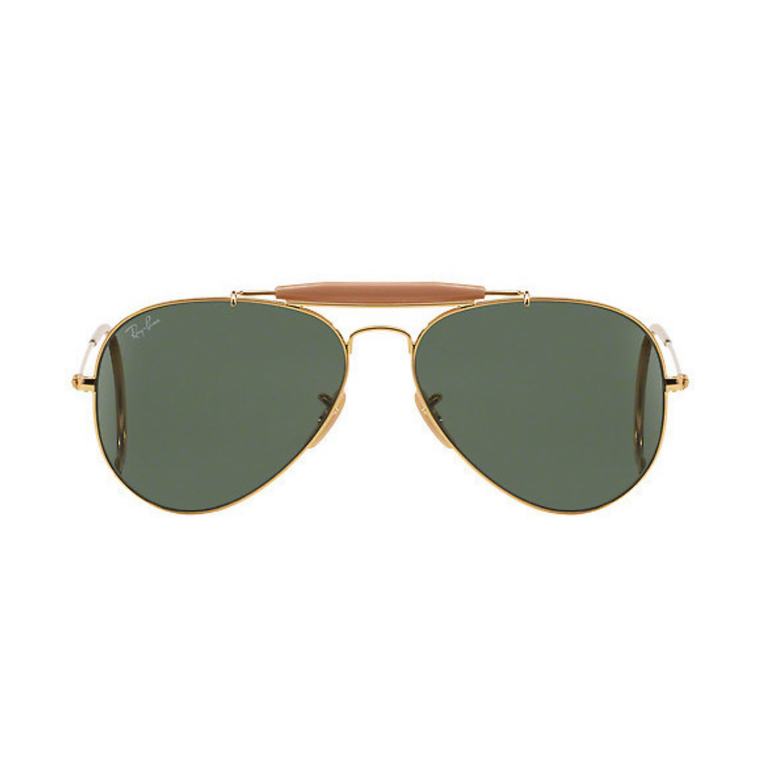 Lentes de sol RB3030 L0216 Aviator Outdoorsman Dorado G-15 - vista 3