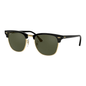 Lentes de sol RB3016 W0365 Clubmaster Negro G-15 Dorado