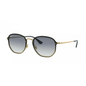 Lentes de sol RB3579N 91400S Hexagonal Blaze Dorado Azul Degradado