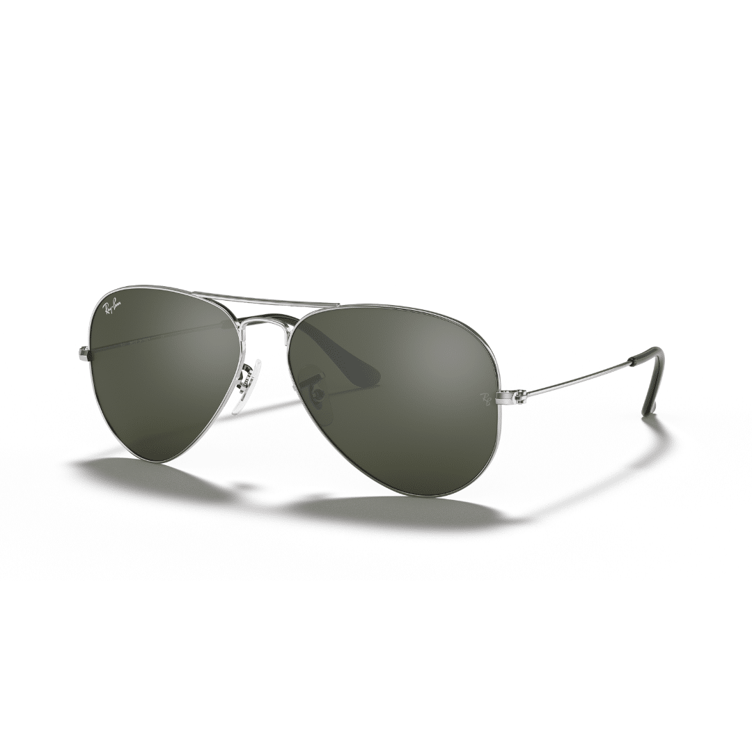 Lentes de sol RB3025 Aviador Plateado Verde G15