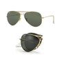 Lentes de sol RB3479 Aviador Folding Dorado Verde G15