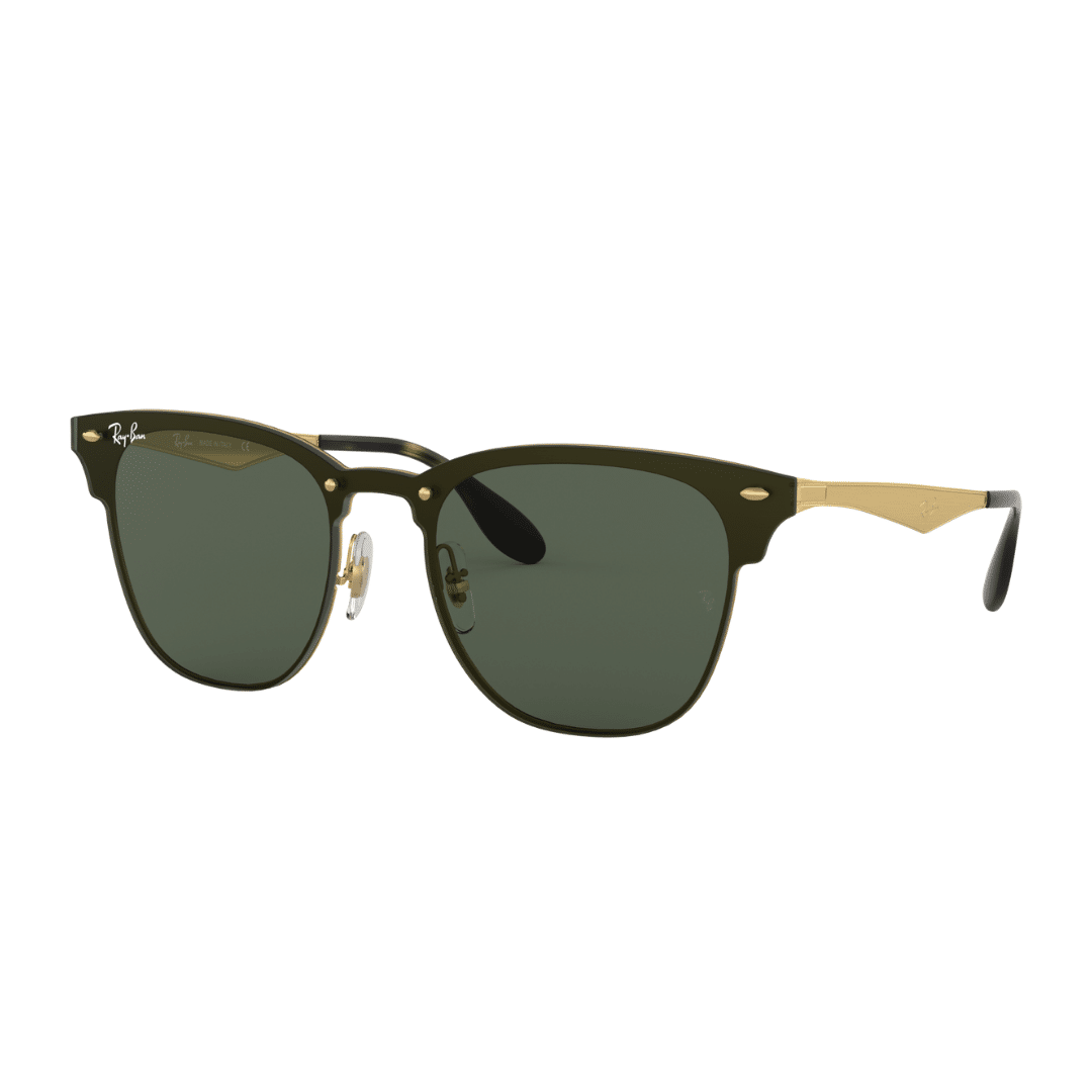 Lentes de sol Rb3576n 043/71 Clubmaster Blaze Negro Dorado G-15