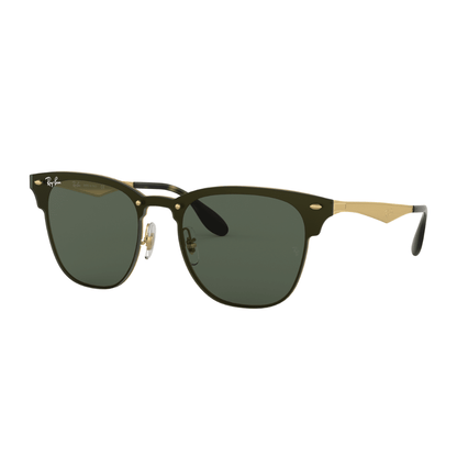 Lentes de sol Rb3576n 043/71 Clubmaster Blaze Negro Dorado G-15