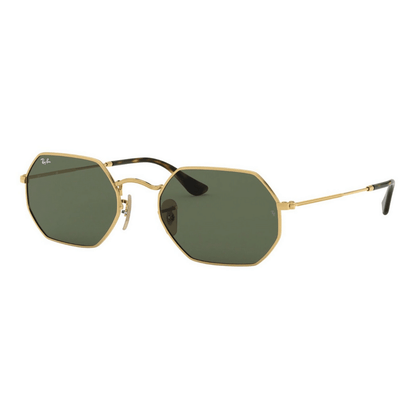 Lentes de sol RB3556N 001 Octagonal Flat G15 Dorado